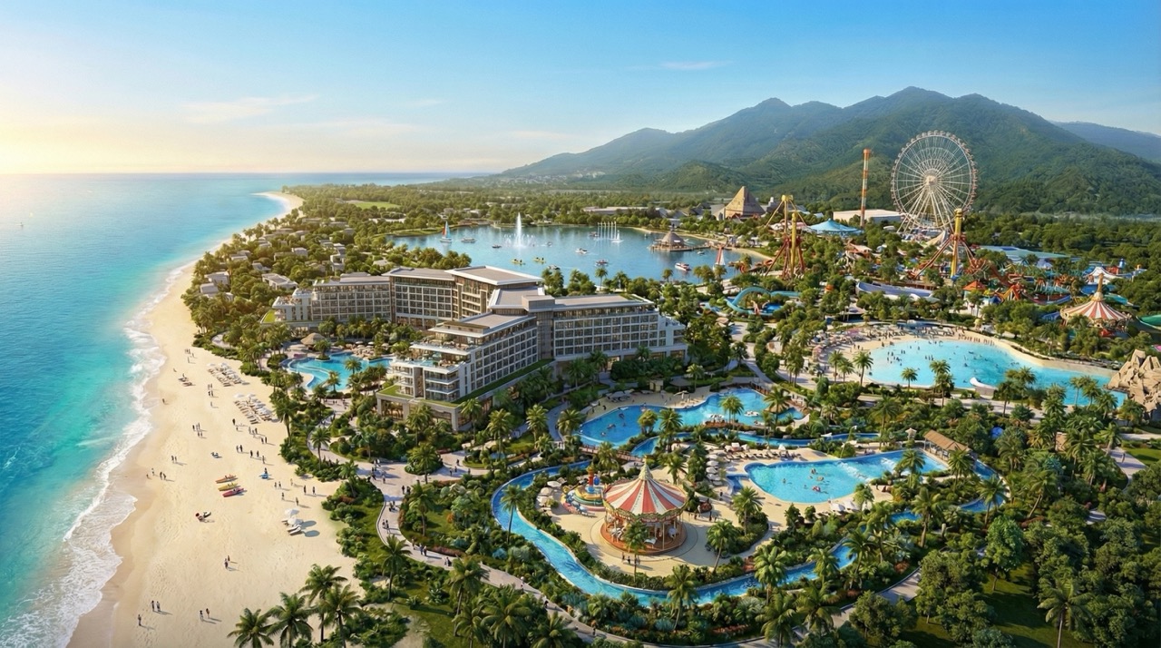 Theme park and MICE facility concept render